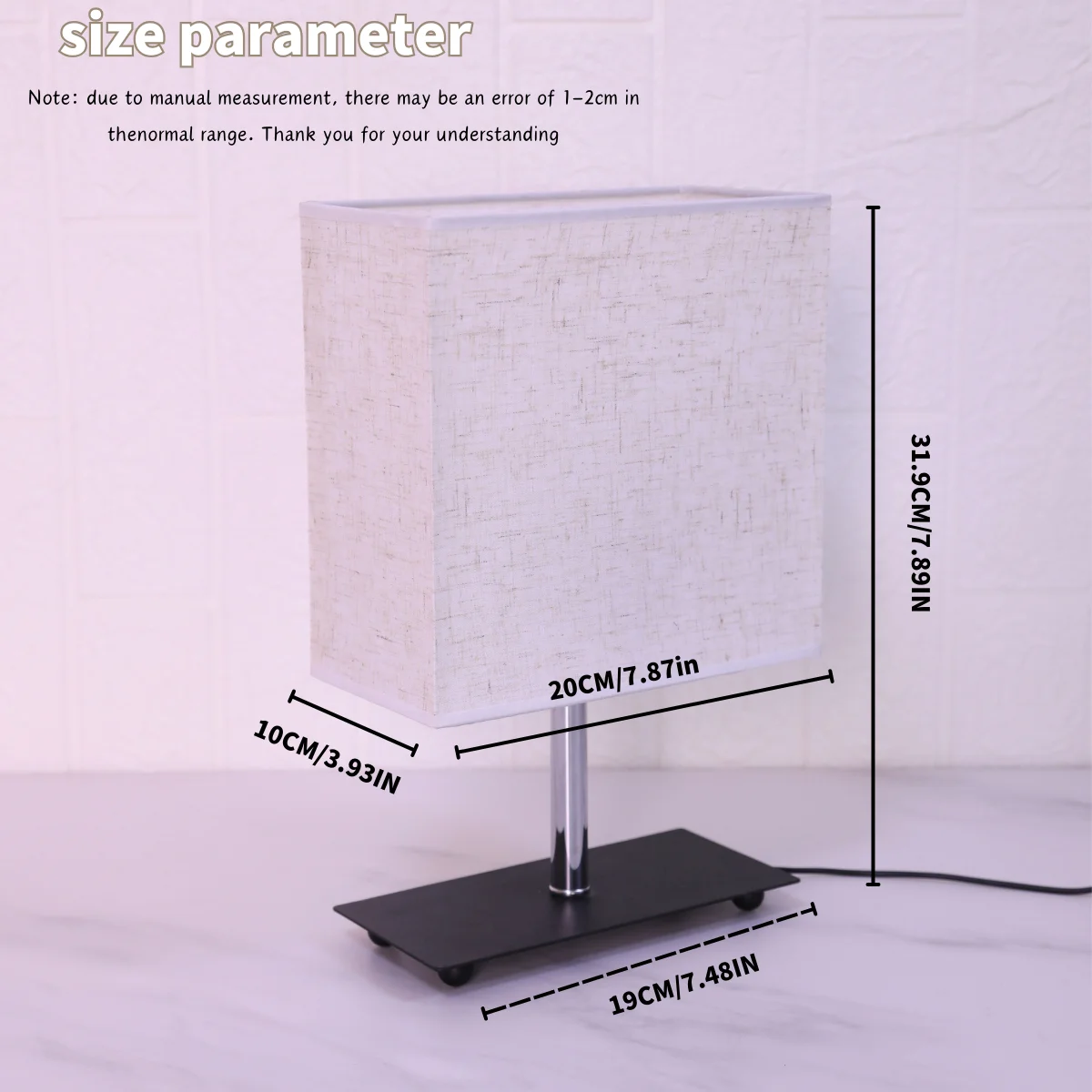 Fashionable USB powered dimmable desk lamp, warm color lamp, suitable for bedrooms, study rooms, and living rooms