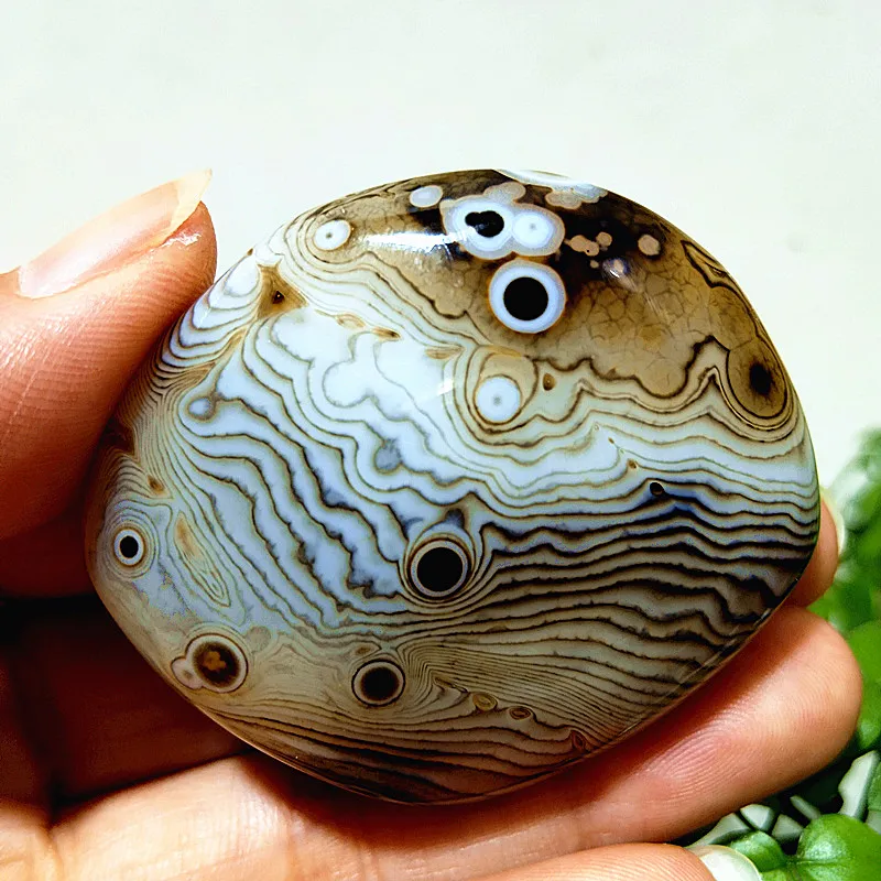 Natural Lace Stone Sardonyx Agate Palm Witchcraft Meditation Energy Healing Aura Spiritual Feng Shui Cryst Home Decoration