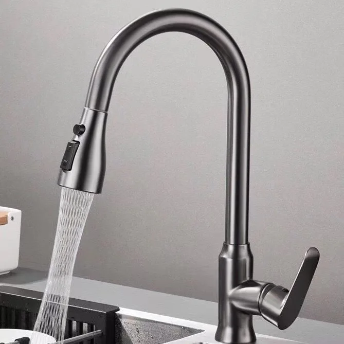 All copper hot selling pull-out pagoda vegetable washing basin faucet sink kitchen telescopic dishwashing basin cold and hot spl