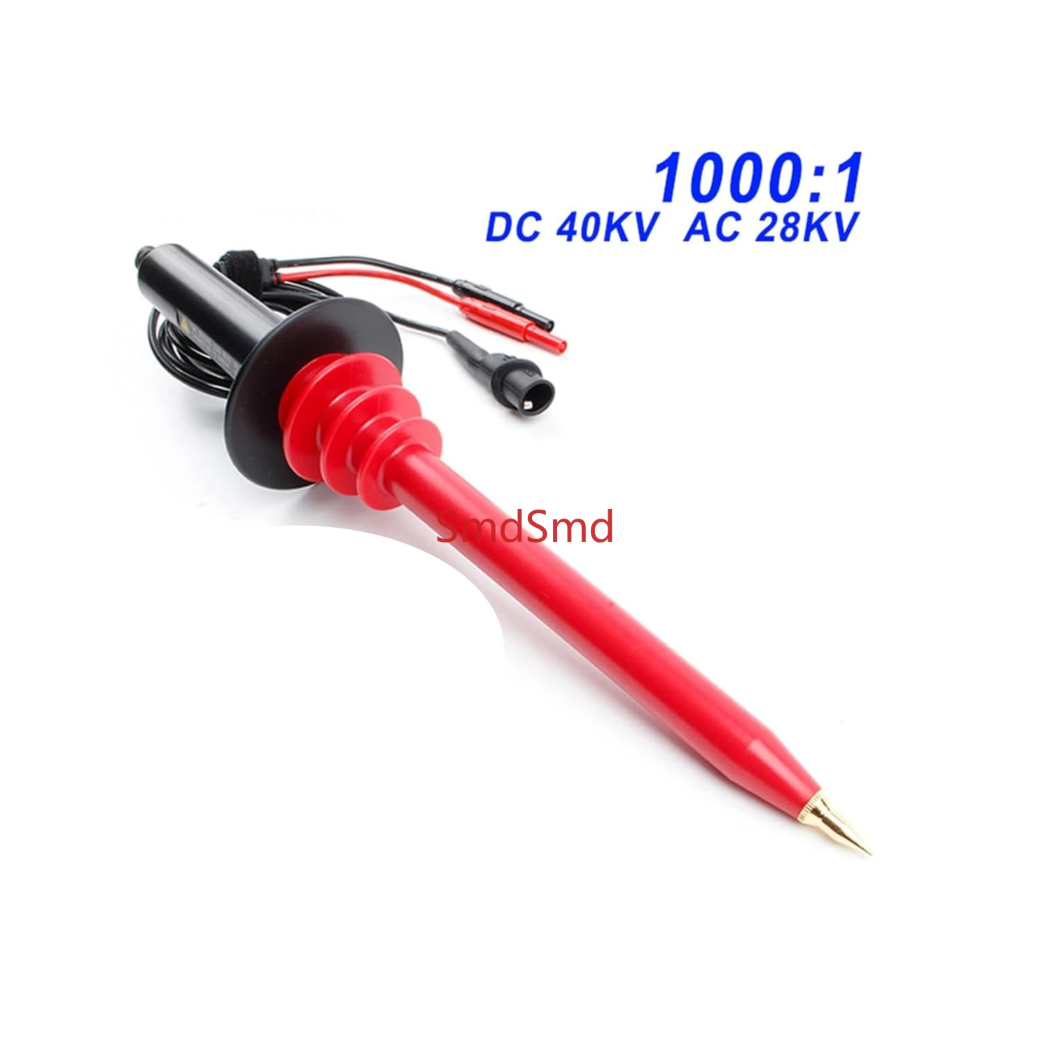 HVP-40 High Voltage Probe Multimeter Probe 1000:1 High Voltage Decay Test Probe Max. DC 0-40KV AC 0-28KV (50/60Hz)