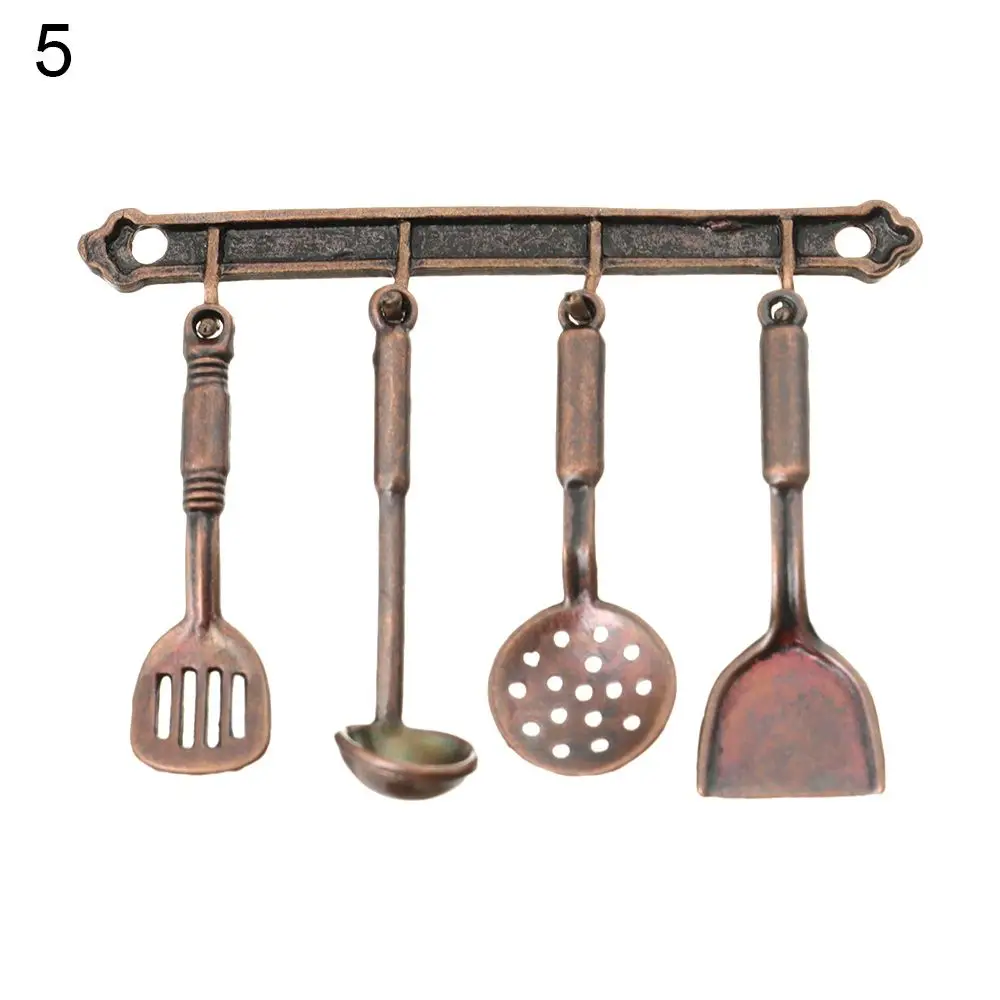 

New Spatula Dollhouse Furniture Mini Cutlery Set Miniature Cookware Cookware Doll Accessories Simulation