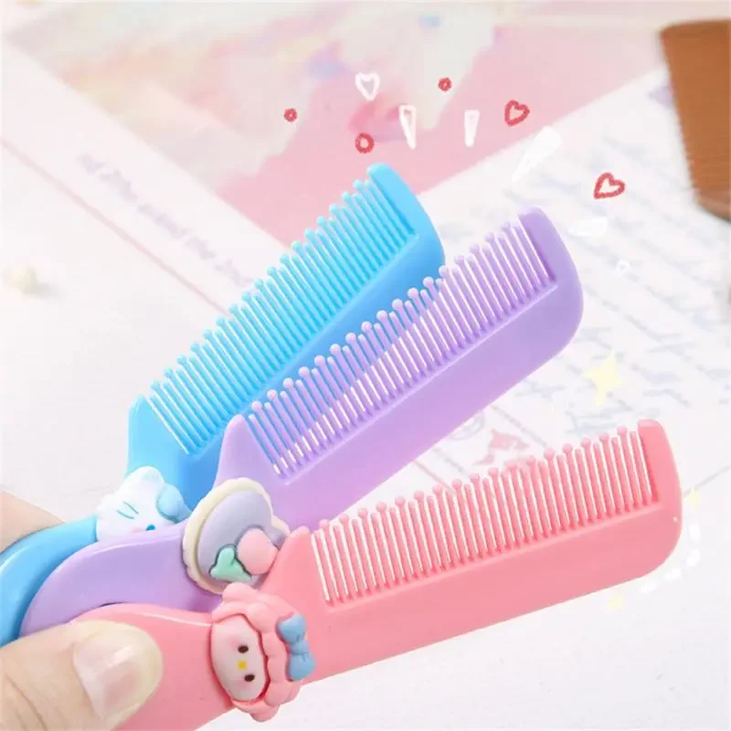 Cartoon Comb Portable Mini Cartoon Baby Rounded Comb Teeth Round Head Smooth Handle Color Toddler\'s Head Comb for Children