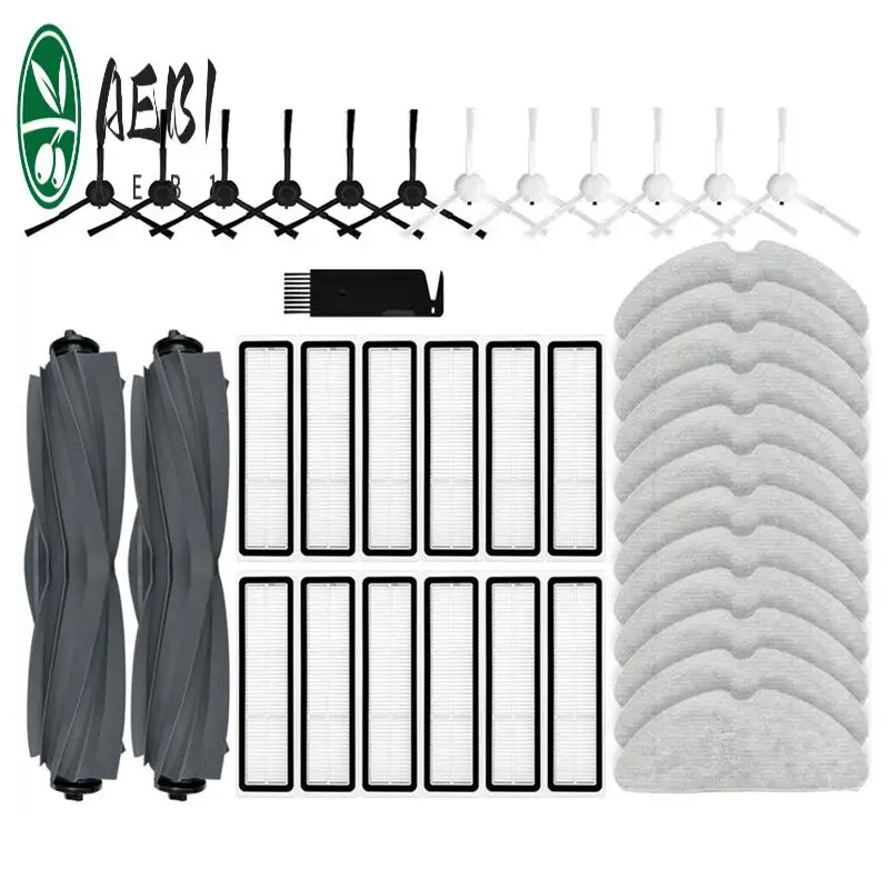

AEB1-Accessories Kit For Dreame Bot D10S / D10S Pro Robot Vacuum Cleaner Roller Main Side Brush Hepa Filter Mop Cloths Parts