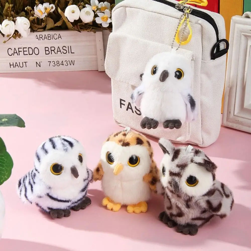 Birthday Gift Cartoon Owl Pendant Decoration Bag Charm Bird Keychain Stuffed Animal Cute Owl Boys & Girls