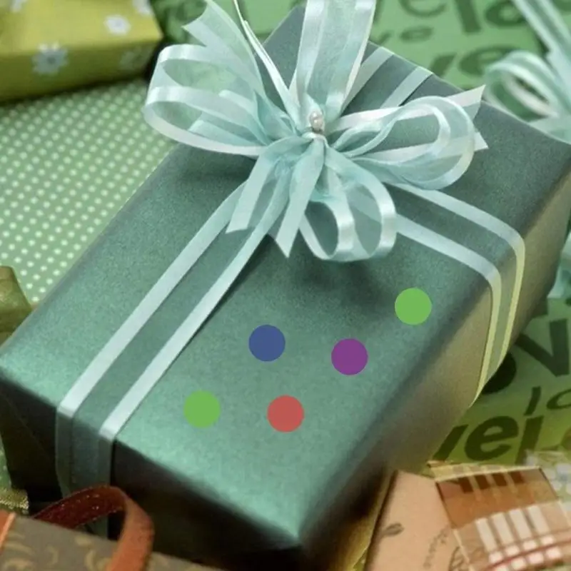 2025 새로운 1000Pcs 13mm 도트 스티커 다채로운 도트 스티커 교실 및 사무실 문서에 대 한 자기 접착 레이블 스티커