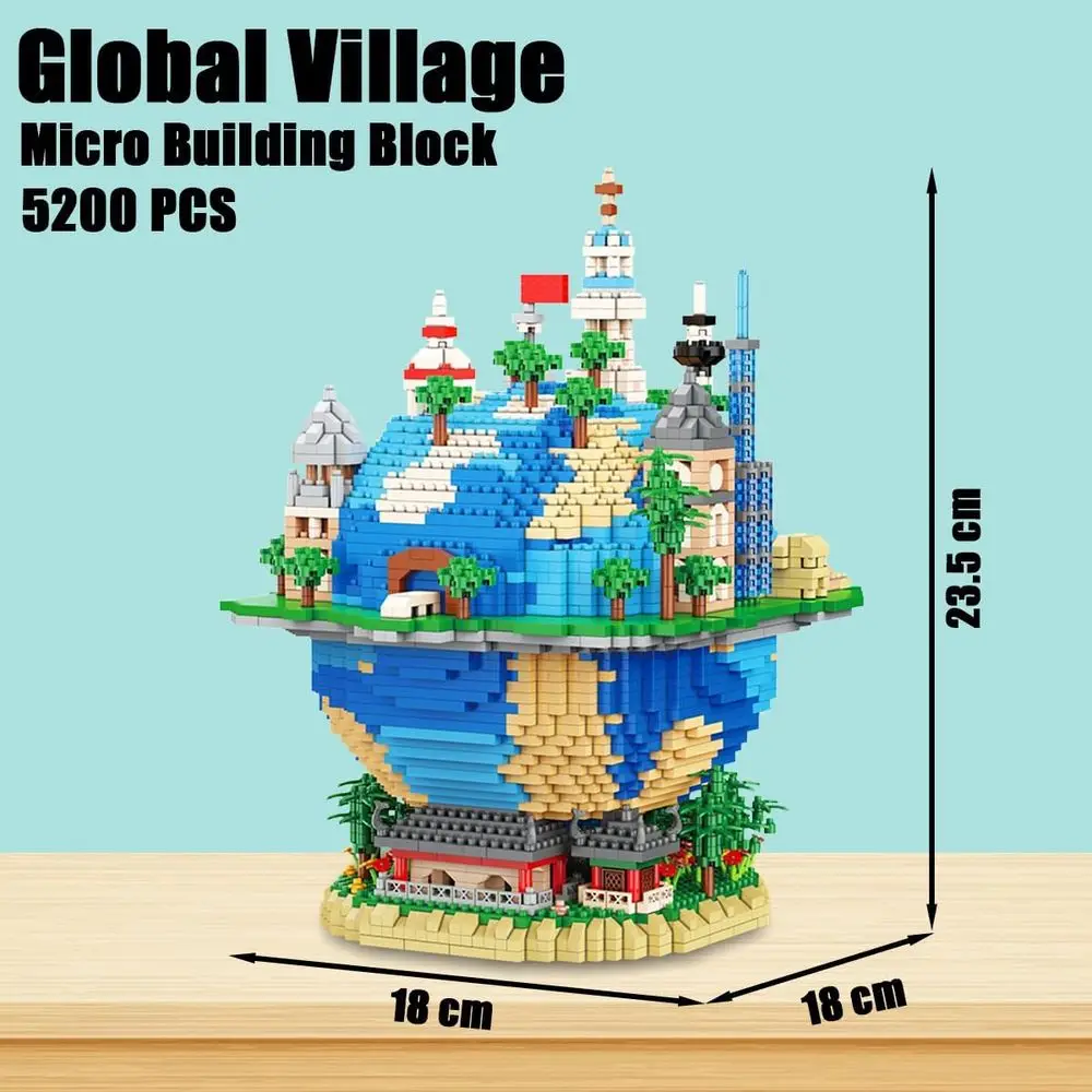5200피스 건축 미니어처 블록 세트: 모든 연령대를 위한 이상적인 선물