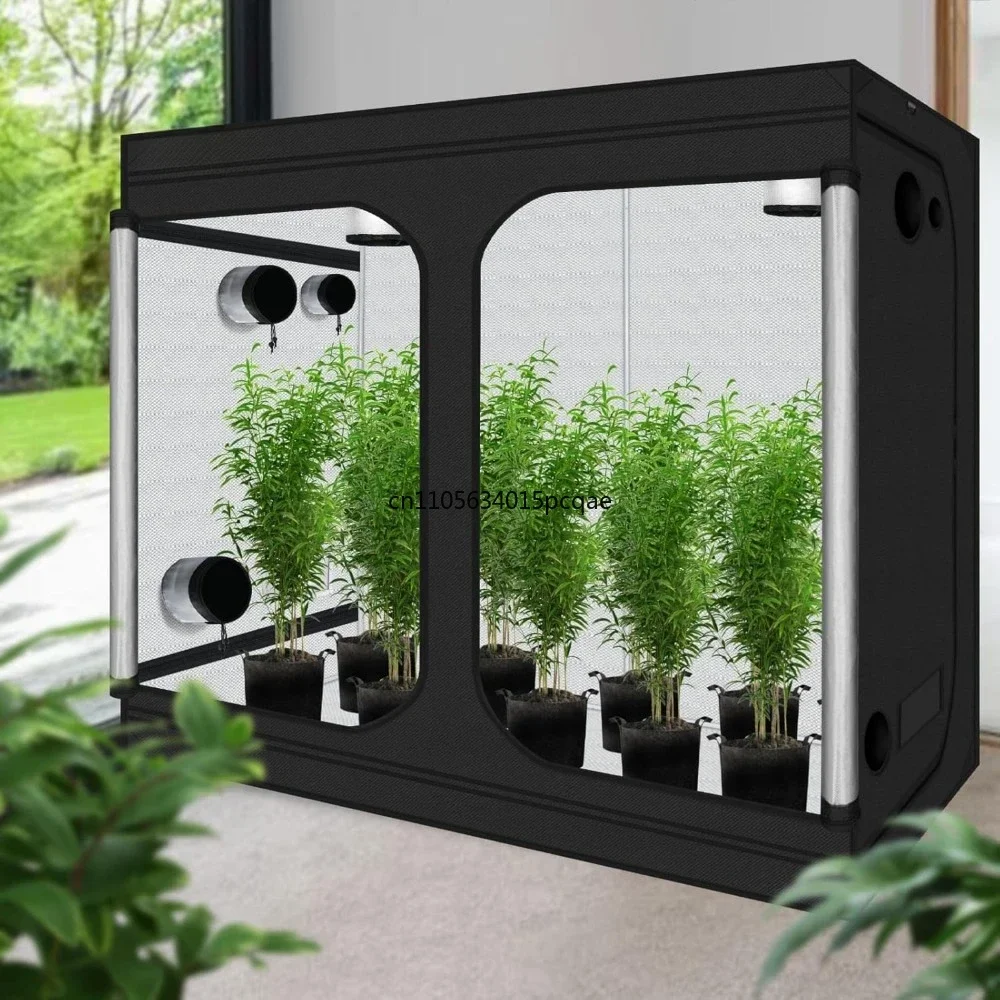 Nordic Grow Tent 96x48x78''Plant Growing Tents for 600D Mylar Hydroponic Indoor with Window, Kit Bag & Floor Tray 8x4