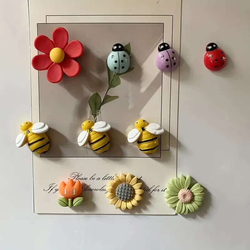 10pcs Adorable Refrigerator Magnets - Durable & Strong Hold for Kitchen, Office & More - Versatile Home Decor Mothers Day Gift