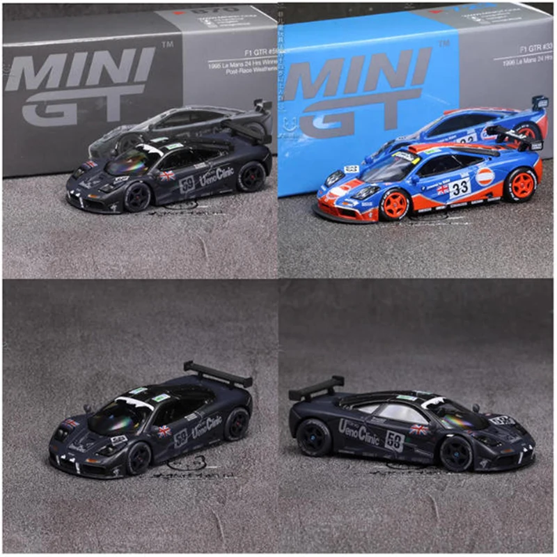 MINIGT 1/64 F1 GTR Le Mans 1995/1996 نموذج سيارة رياضية مصنوع من خليط معدني مجموعة ثابتة ألعاب هدايا العيد المزخرفة #6