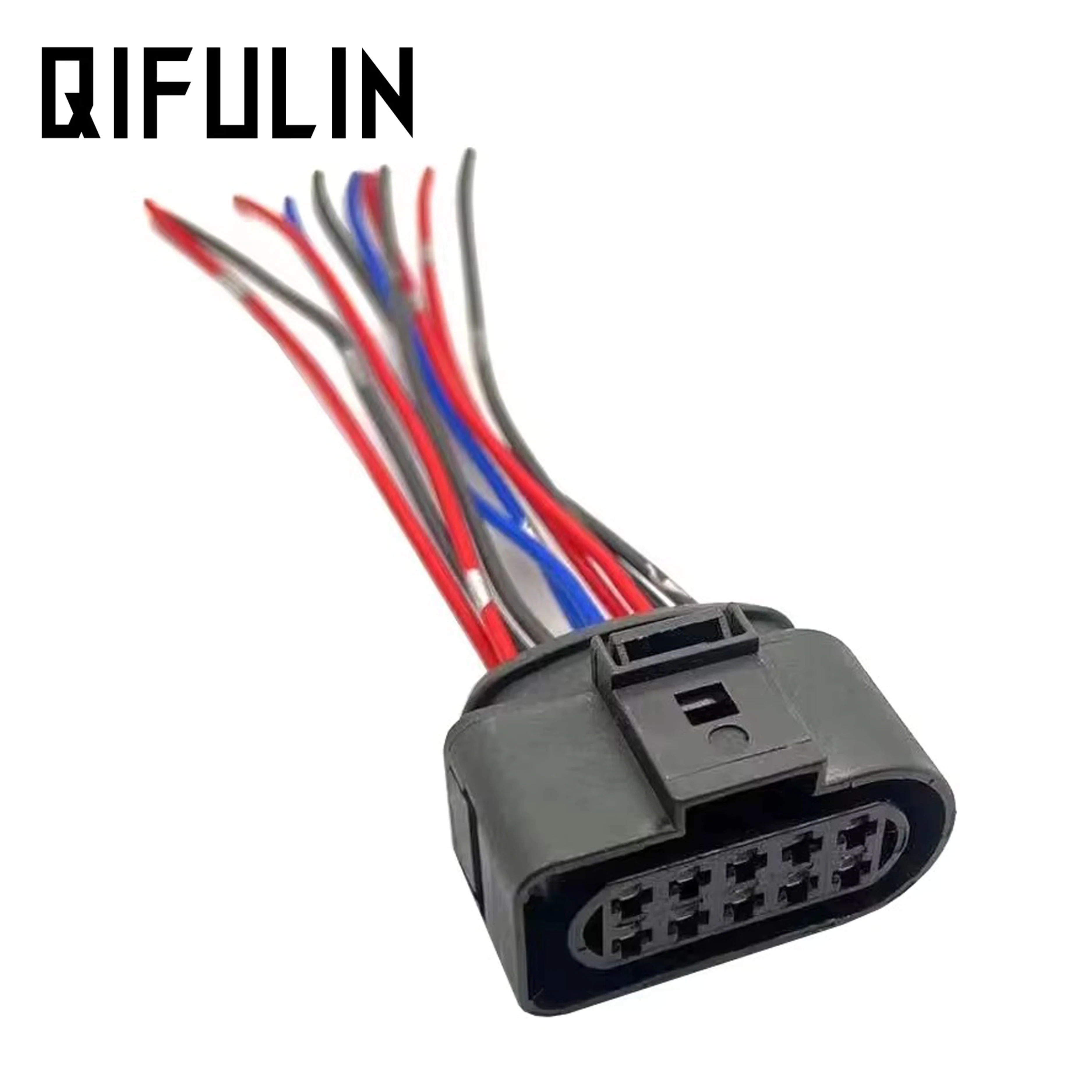 1/5 Sets Car Xenon Headlight Hidden Female To 10 Pin Adapter With Male Pigtail Socket 1J0973835 1J0973735 For With 15 Or 20cm