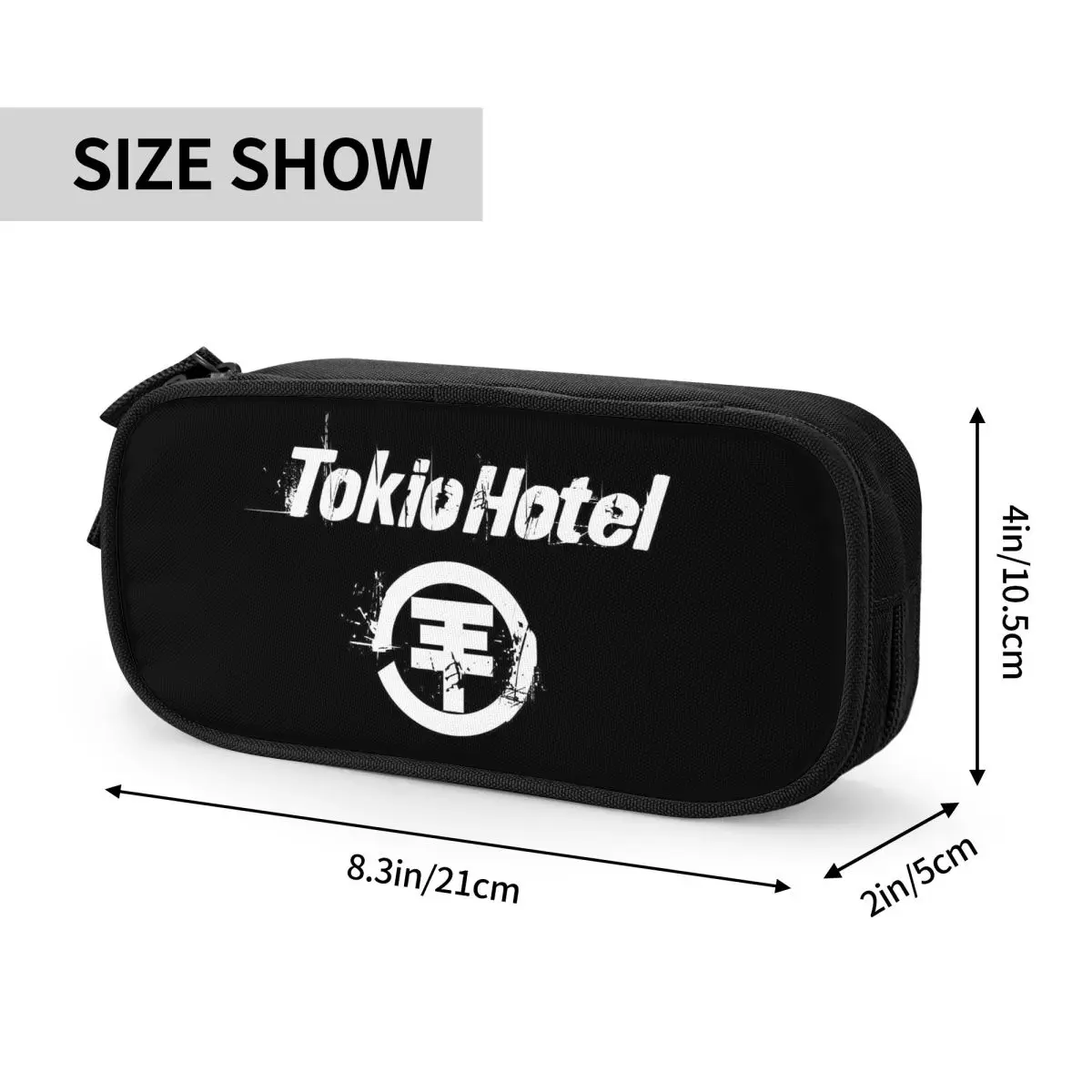 Tokio Hotel Logo Pencil Case New Rock Pen Bag Student Large Storage materiale scolastico regali Pencil Box