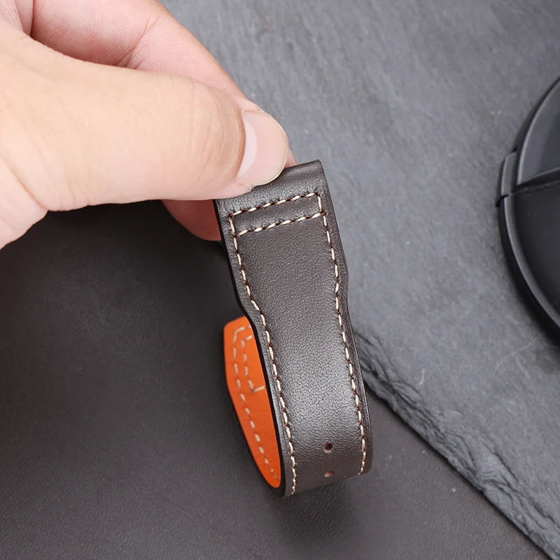 Genuine Leather Watch Strap 20mm 21mm 22mm for IWC Pilot Portugieser Portofino Watchband Cowhide Belt Bracelet Watch Accessories