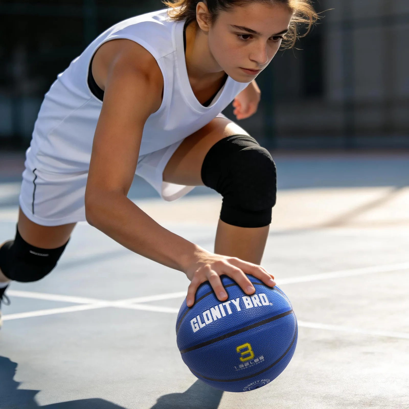 Size 3 Small Weighted Ball,Trainer Heavy Basketball,Indoor Outdoor Training Ball For Strength Training&Improving Ball Control