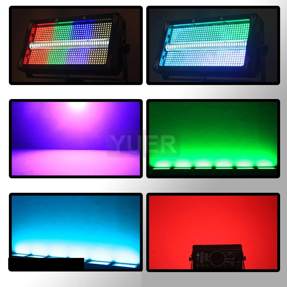 NEW Atomic 3000 LED 8+8 Strobe Light RGB+W Wash Flash Effect Party Dj Disco DMX Music Control Party Night Club Stage Lighting