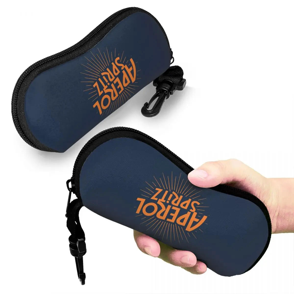 

Aperol Spritz 3 Shell Glasses Case Protective Sunglasses Box Women Men Soft Eyeglasses Bag Pouch
