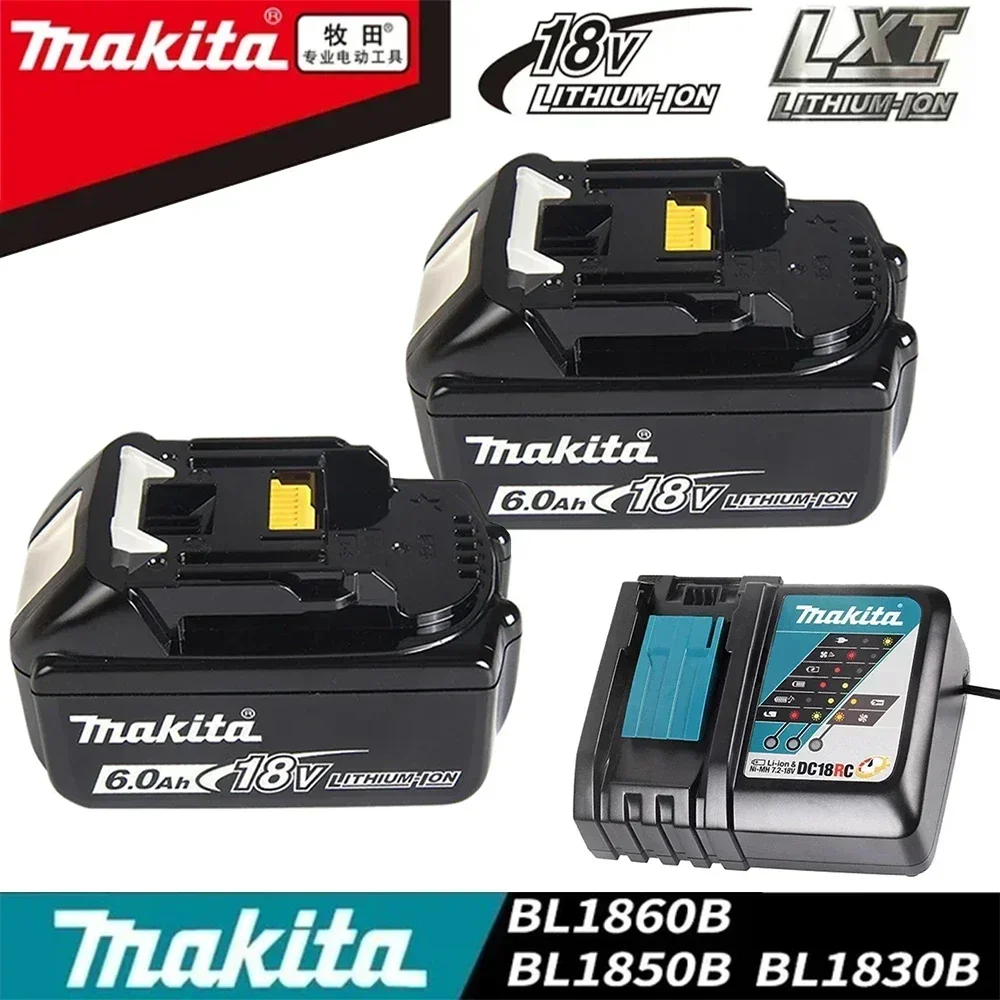 

100% Genuine Makita 6Ah/5Ah/3Ah Makita 18V Battery BL1830B BL1850B BL1850 BL1840 BL1860 BL1815 Replacement Lithium Battery