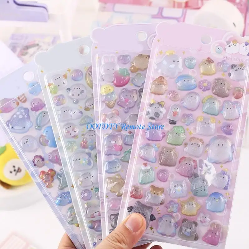 

Cartoon Resin Sticker Animal Sticker Kid Motivational Sticker for Rewarding