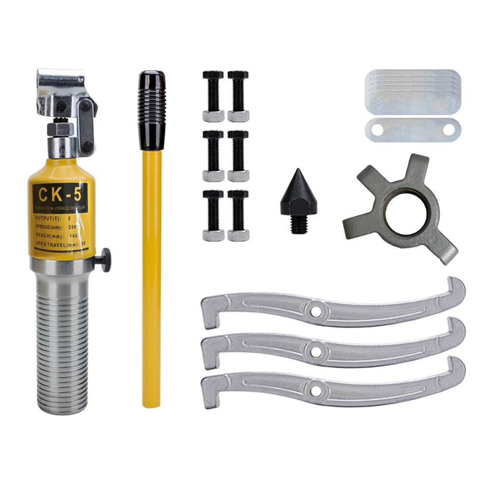 

5 Ton Hydraulic Gear Puller Wheel Bearing Puller Bearing Hub Separator for Pulling Hubs Flanges Gears Bearings