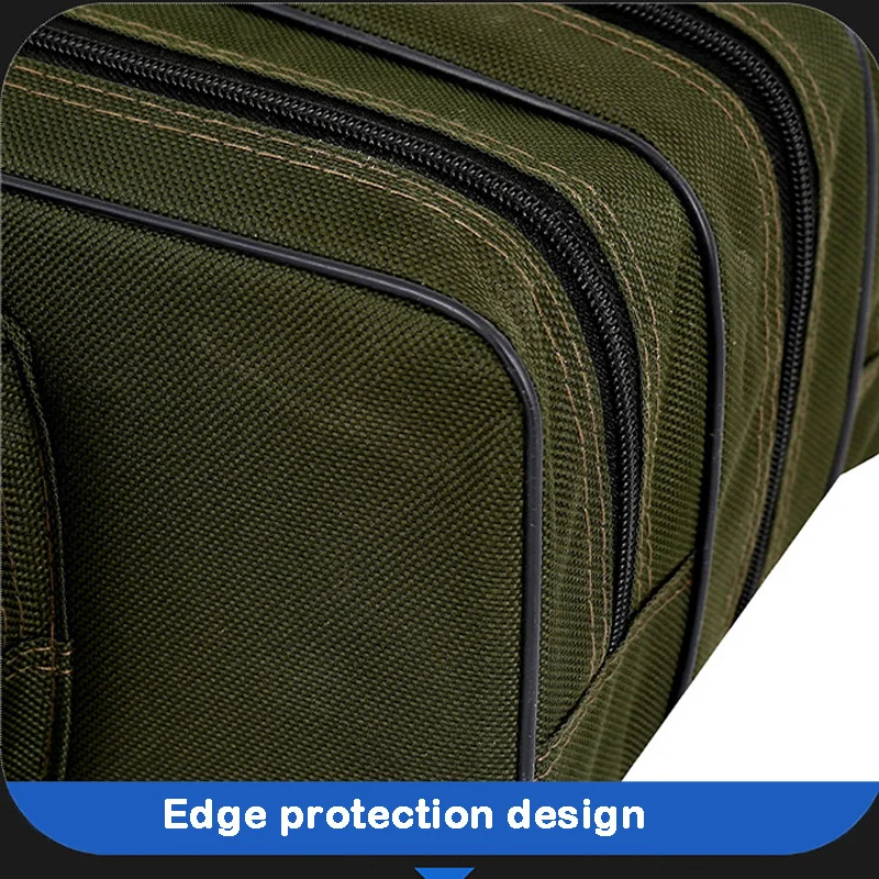 Waterproof fishing gear bag large-capacity belly fishing storage bag double layer three layer multi-function fishing rod bag