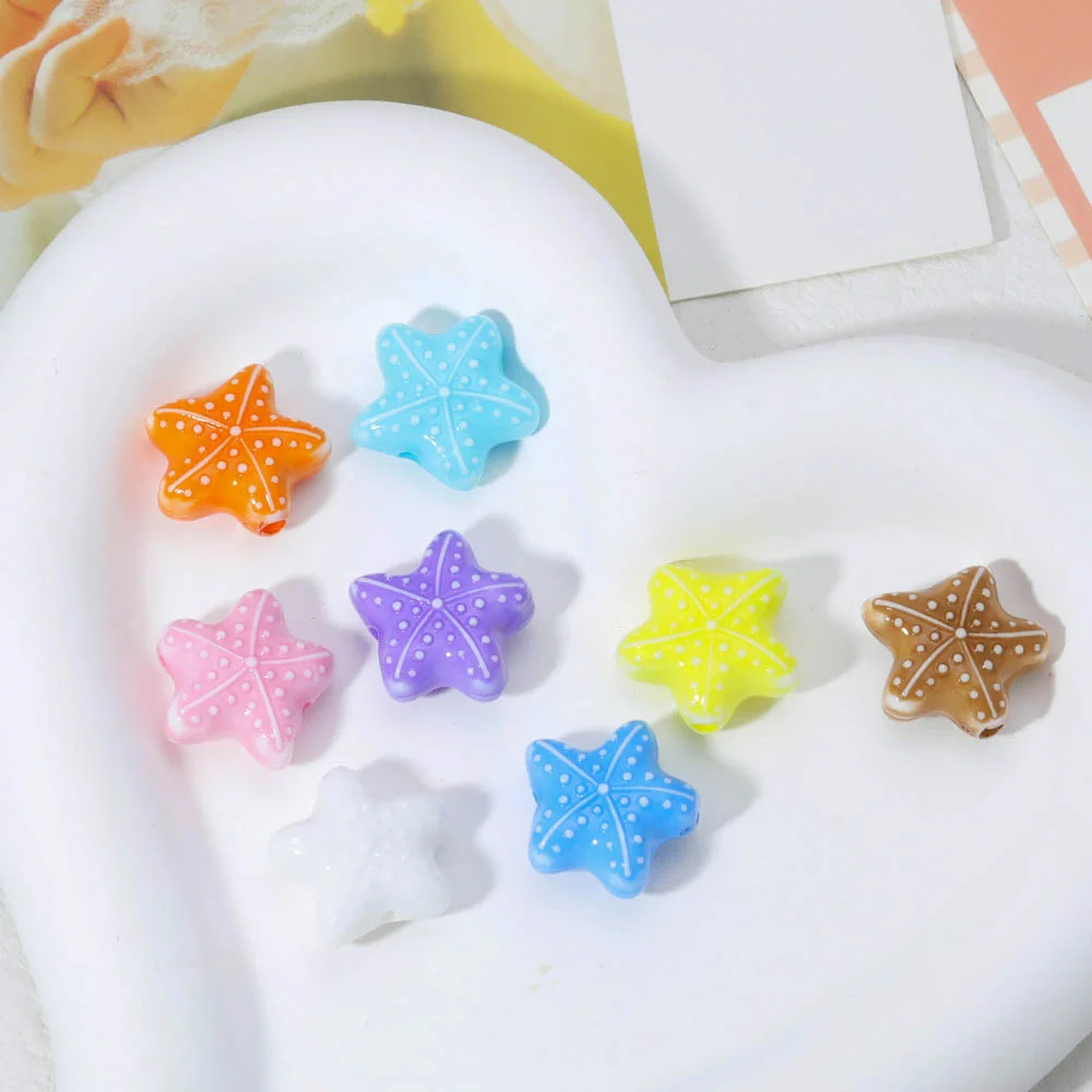 

Cordial Design 200Pcs 19*20MM DIY Beads Making/Starfish Shape/Paint Effect/Hand Made/Jewelry Accessories/Acrylic Bead #18645