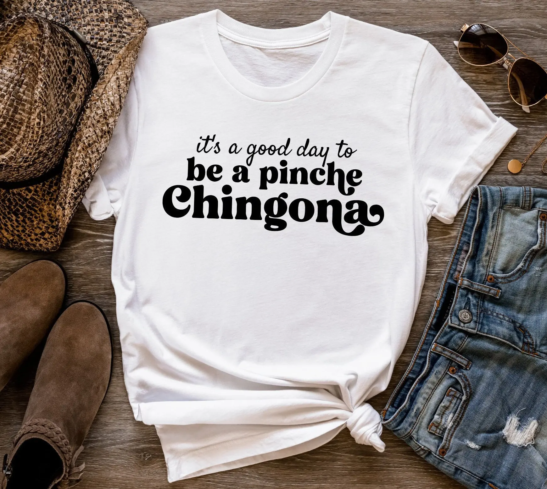 Powerful Latina T Shirt Chingona Mexican Feminist Mexicana Pride Regalo Para Mujer