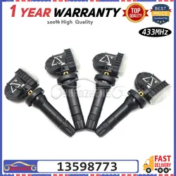 4PCS TPMS Tire Pressure Sensor 13598773 For Cadillac CT6 SRX XT5 Chevrolet Silverado Aveo Malibu GMC Sierra 16-20 433mhz