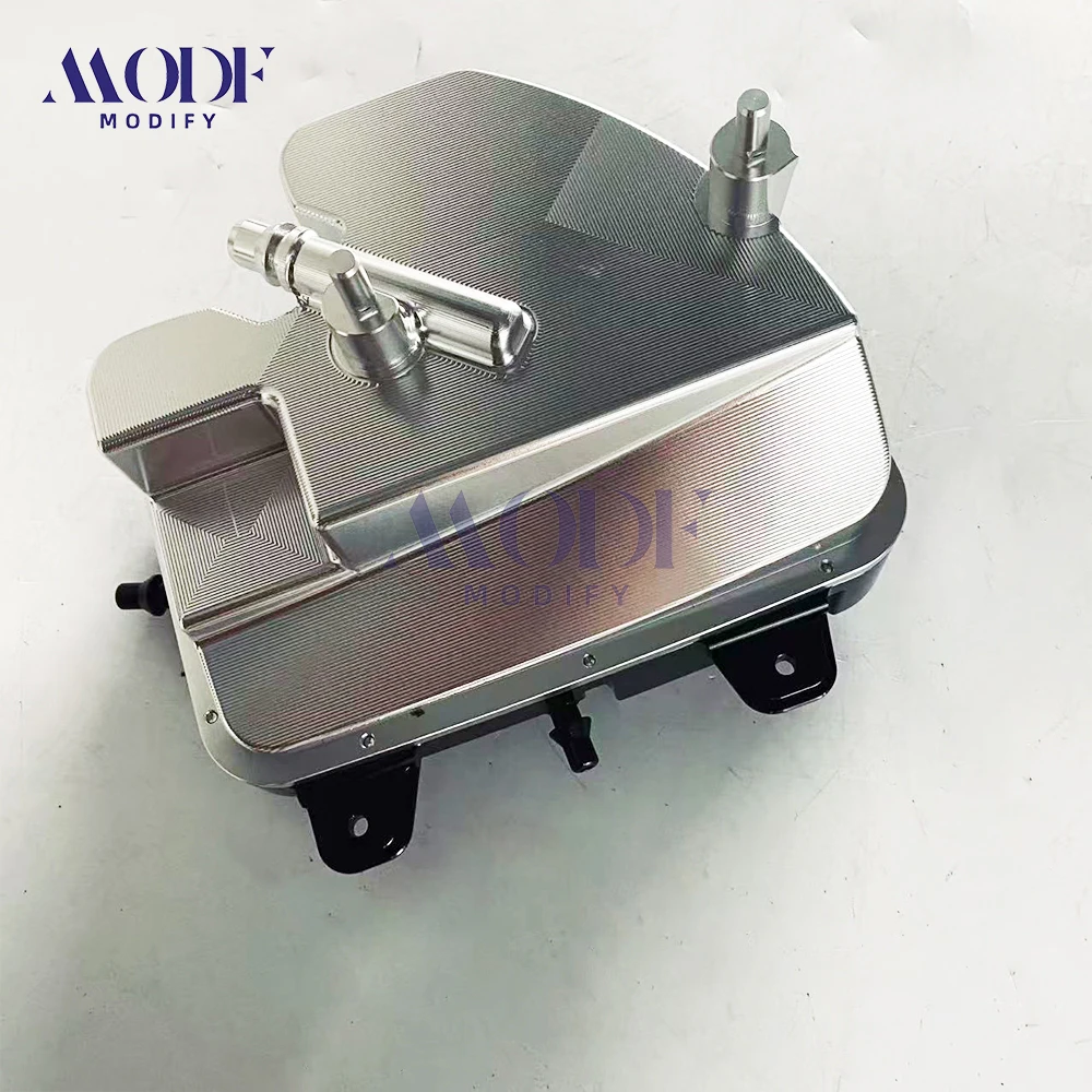 For BMW F90 M5 Competition Black Aluminum Coolant Expansion Tank, High Performance Cooling System Reservoir
