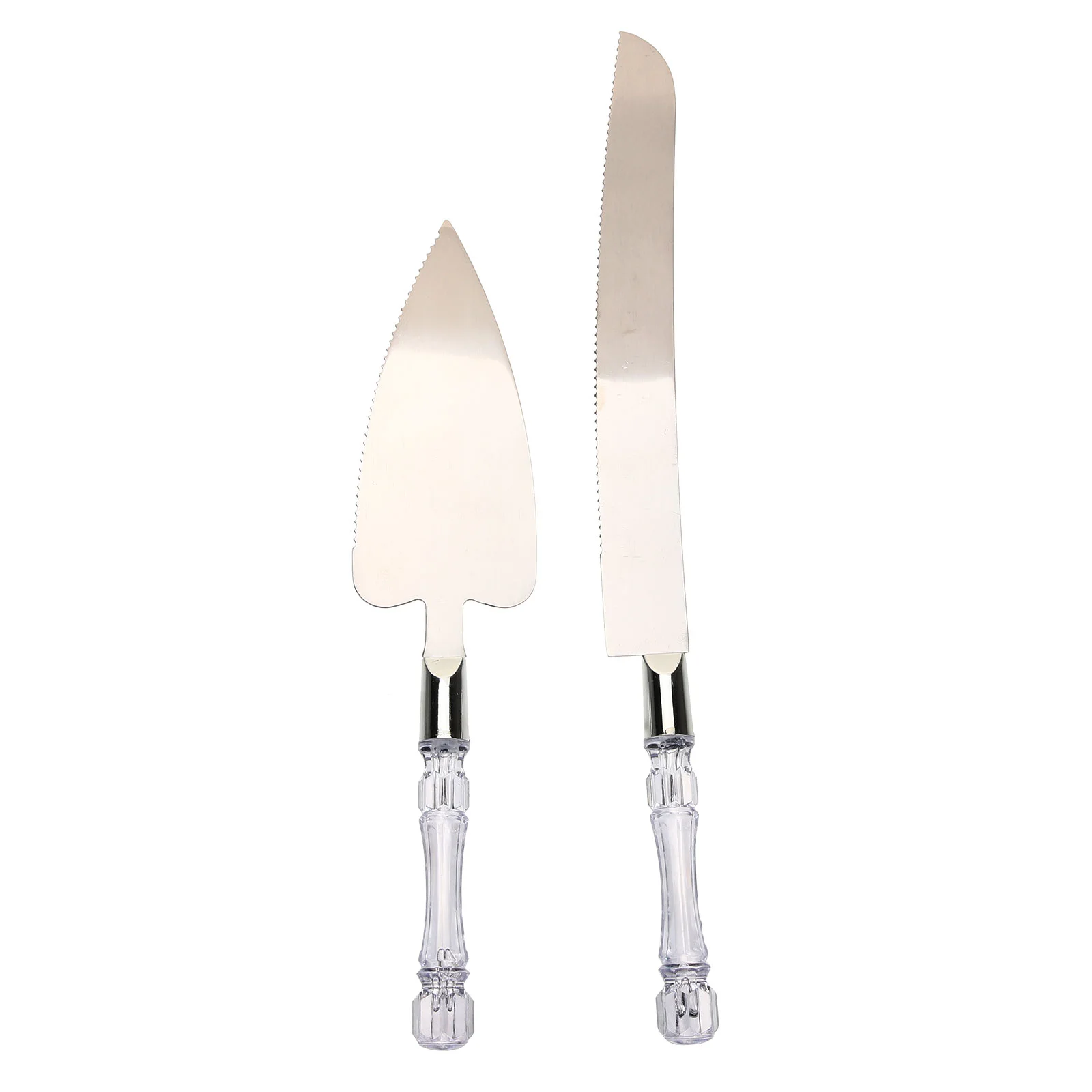 

2 Sets Pie Cakes Knife Party Tableware Wedding Server Stainless Steel