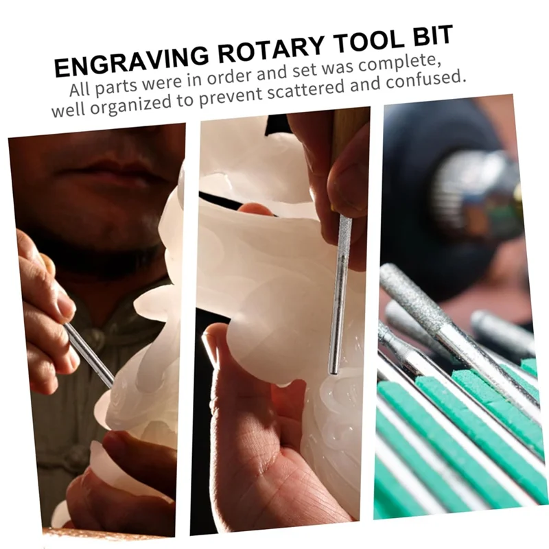 

AB66-60Pcs Burr Bits For Rotary Tools Versatile Grinding Accessories For Engraving Carving Polishing And Finishing