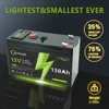 LiFePO4 12V 150Ah 充電式リチウム電池、内蔵 BMS、おもちゃの乗り物、ソーラーパネル、魚群探知機、パワーホイールに最適 4