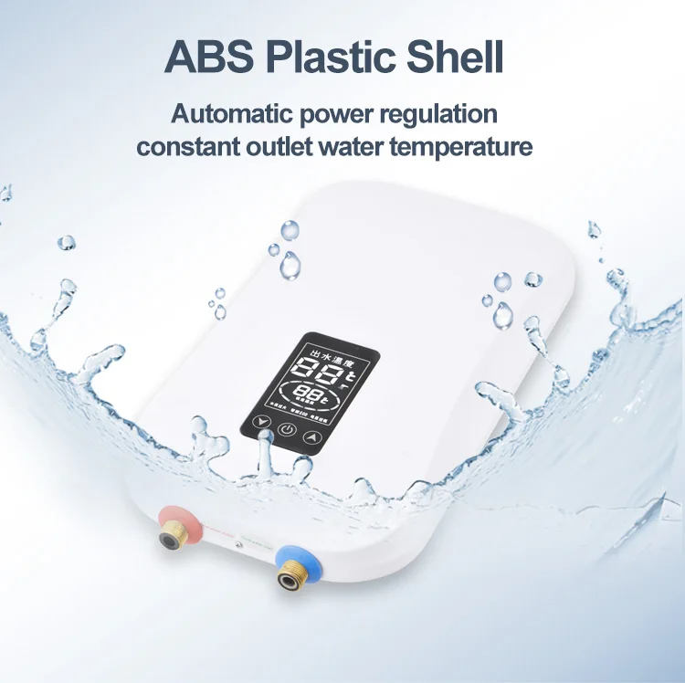 Aquecedor de água instantâneo portátil sem tanque de alta potência de boa qualidade de fábrica 8,5kw para chuveiro