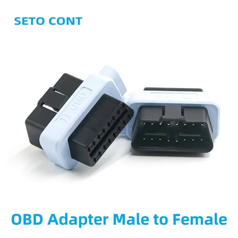 

Light Blue Color Mini Type OBD Adapter Male to Female 16 Pin Full Connected OBD2 Converter