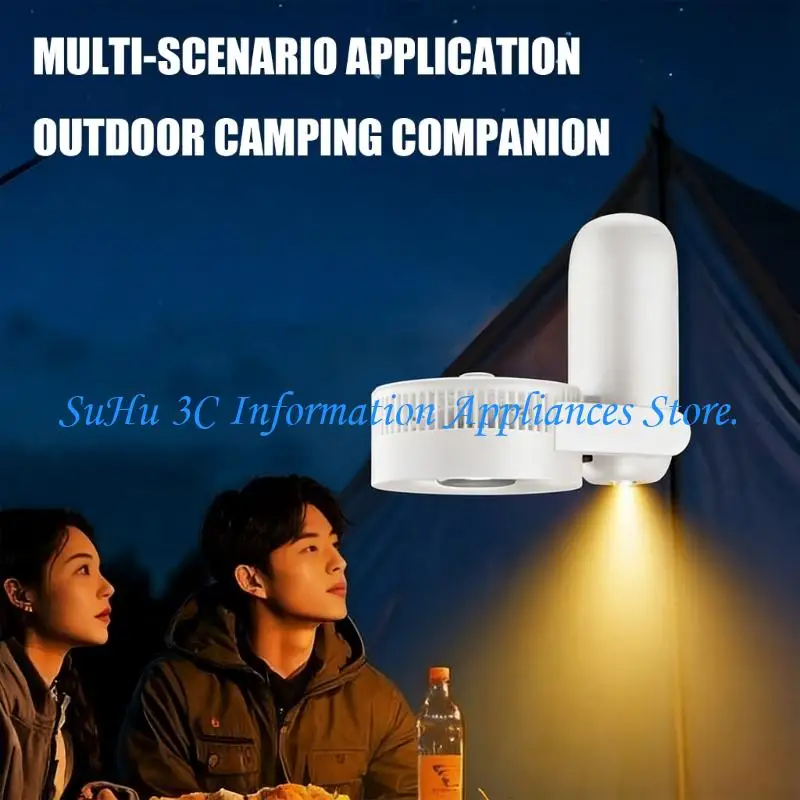  Small Hand Fan With Large Capacity Battery And Emergency Lighting Lightweighted