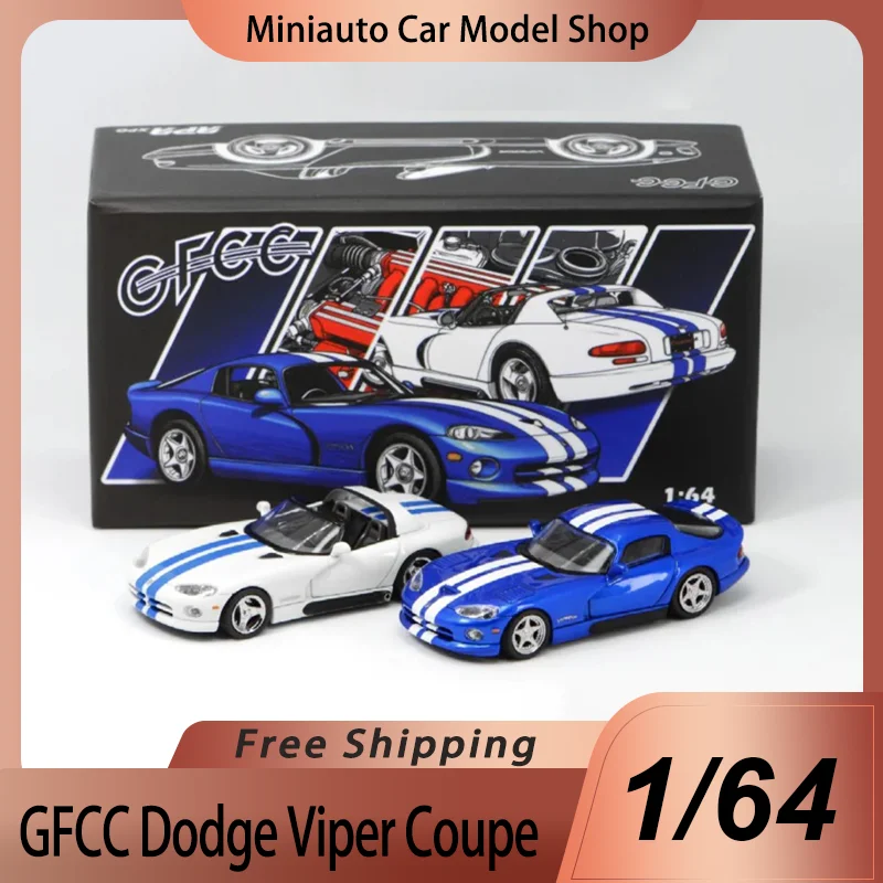 جديد في المخزون Gfcc 1:64 1993 دودج فايبر كوبيه رودستر سبيكة مصغرة دييكاست نموذج العضلات سيارة Apa Xpo 2025 طبعة اللعب هدية