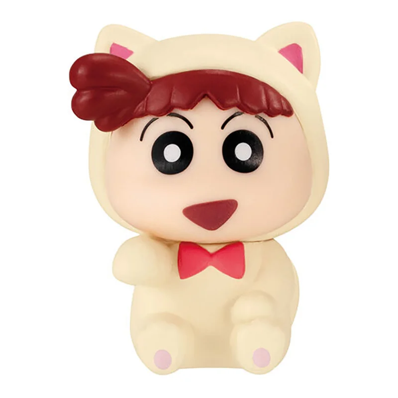 本物のバンダイクレヨンしんちゃんガシャポンおもちゃ猫ドレスアップシリーズ佐藤寧々正雄ブーチャンかわいいフィギュアモデル装飾ギフト