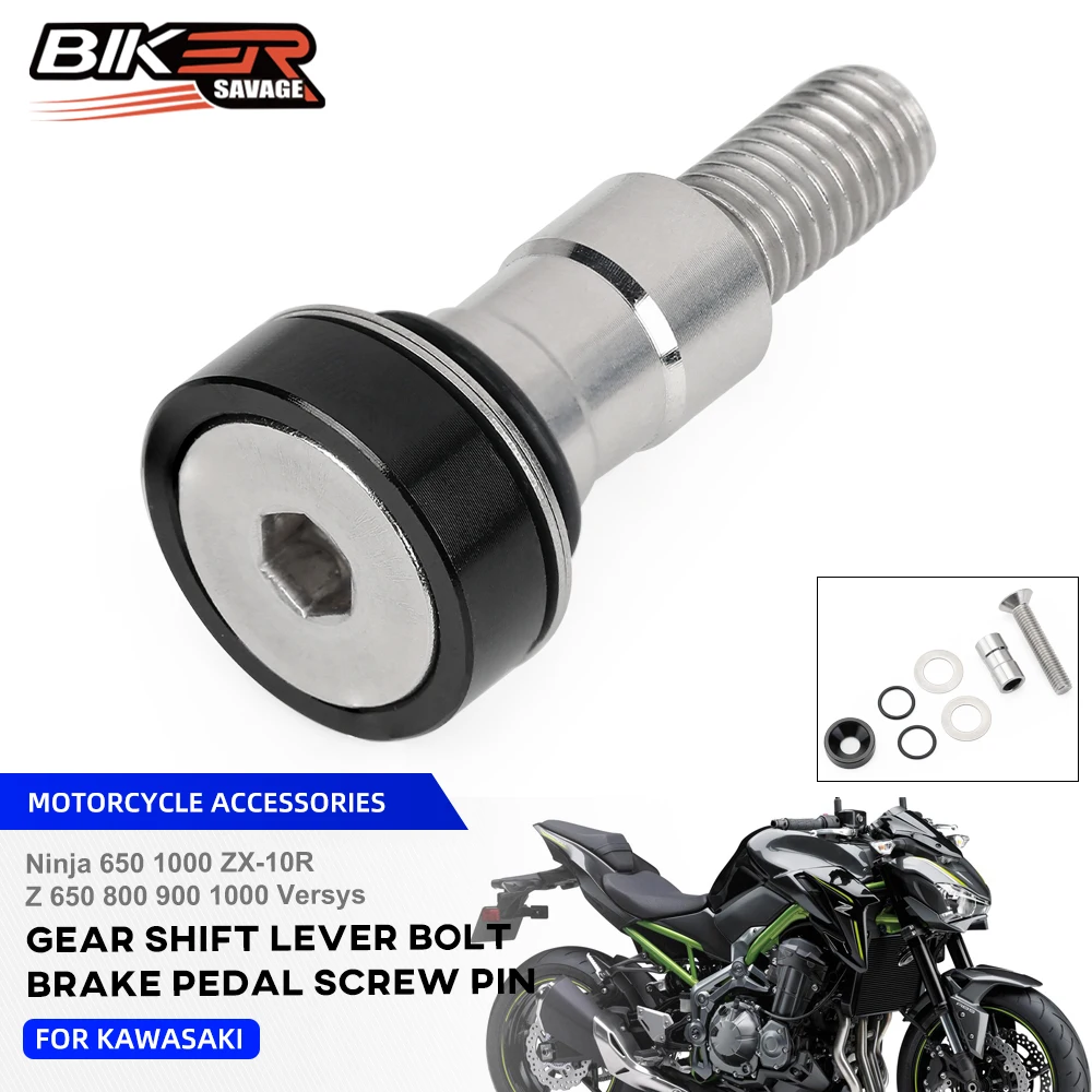 

2026 Z900RS Gear Shift Lever Bolt Pedal Pin For Kawasaki Ninja 1000 650 ZX-10R Versys 1000 Z1000R/SX Z800 Z650RS Shifter Screw