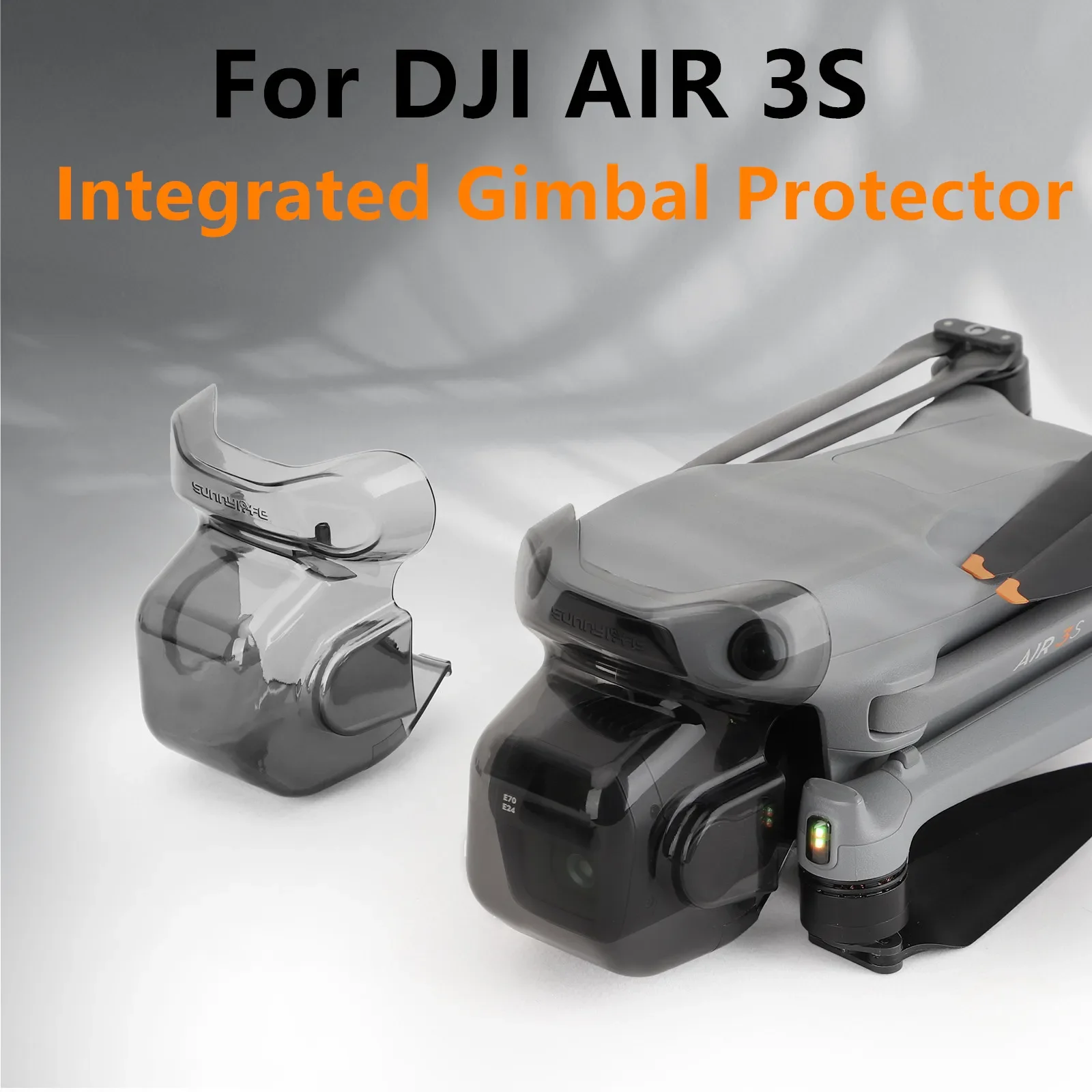 Lens Protective Cover for DJI AIR 3S Lens Cover, Pan Tilt Sensor Integrated Protective Cover, Anti Knock Portable Accessory