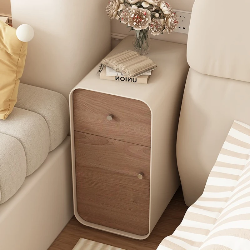

Simple modern bedside table household bedroom small very narrow 30cm bedside table Internet celebrity senior feeling crevice