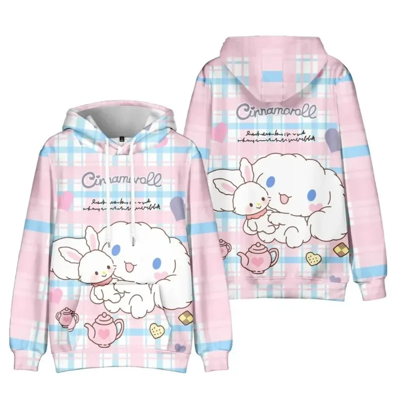 150cm Anime Cinnamoroll Big-eared Dog Cinnamon Dog Element Casual Fashion Hooded Sweatshirt The Best Gift kids clothes girl