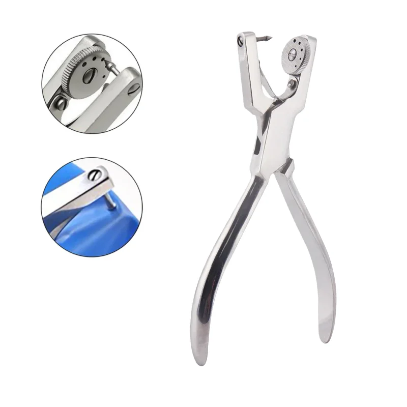 

1pc Clinic Dental Punch Tool Stainless Steel Pliers for Rubber Dam Holes Orthodontic Material Barrier Perforation Dental Supplie