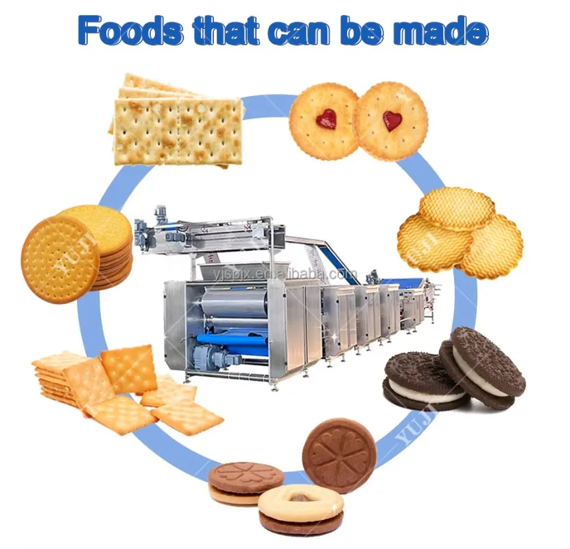 High-quality automatic production line Sandwich Support custom hard biscuit machine