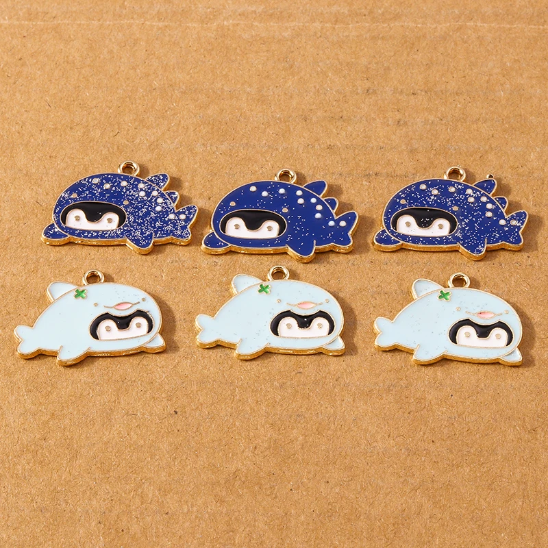 10 Stück süße Emaille-Goldfisch-Anhänger, Charms für Schmuckherstellung, Ohrringe, Halskette, DIY, Armband, Zubehör, Zubehör – Detail 4