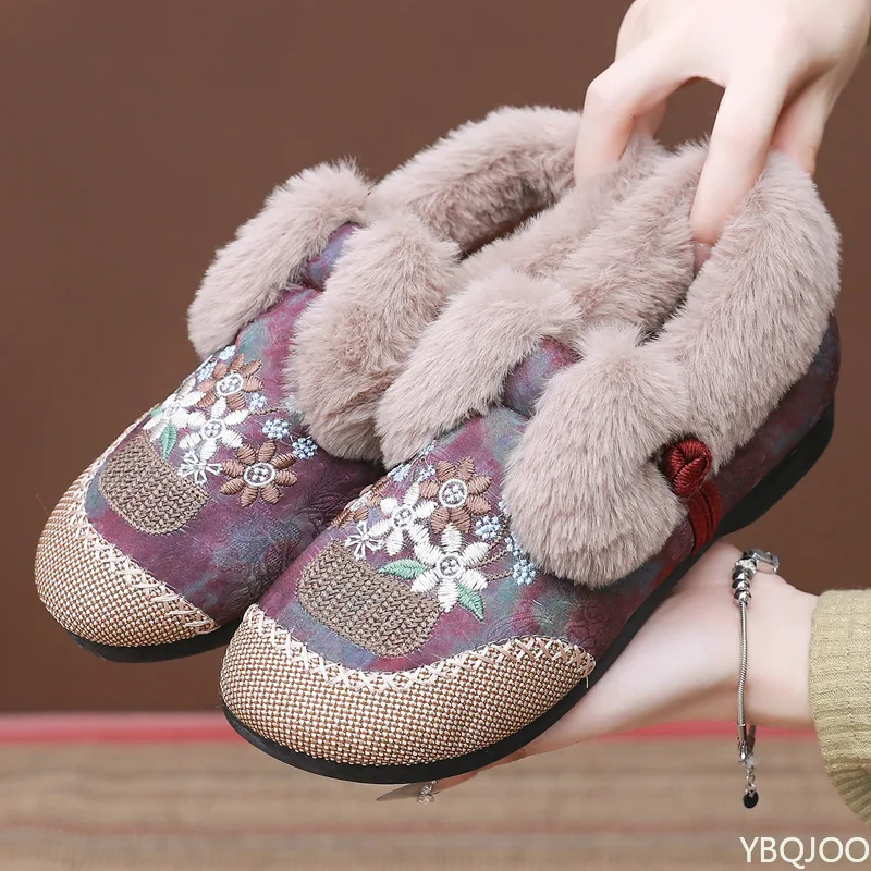 

Новая зимняя модная универсальная толстая теплая женская обувь, женская обувь на мягкой подошве, повседневные удобные плюшевые хлопковые сапоги