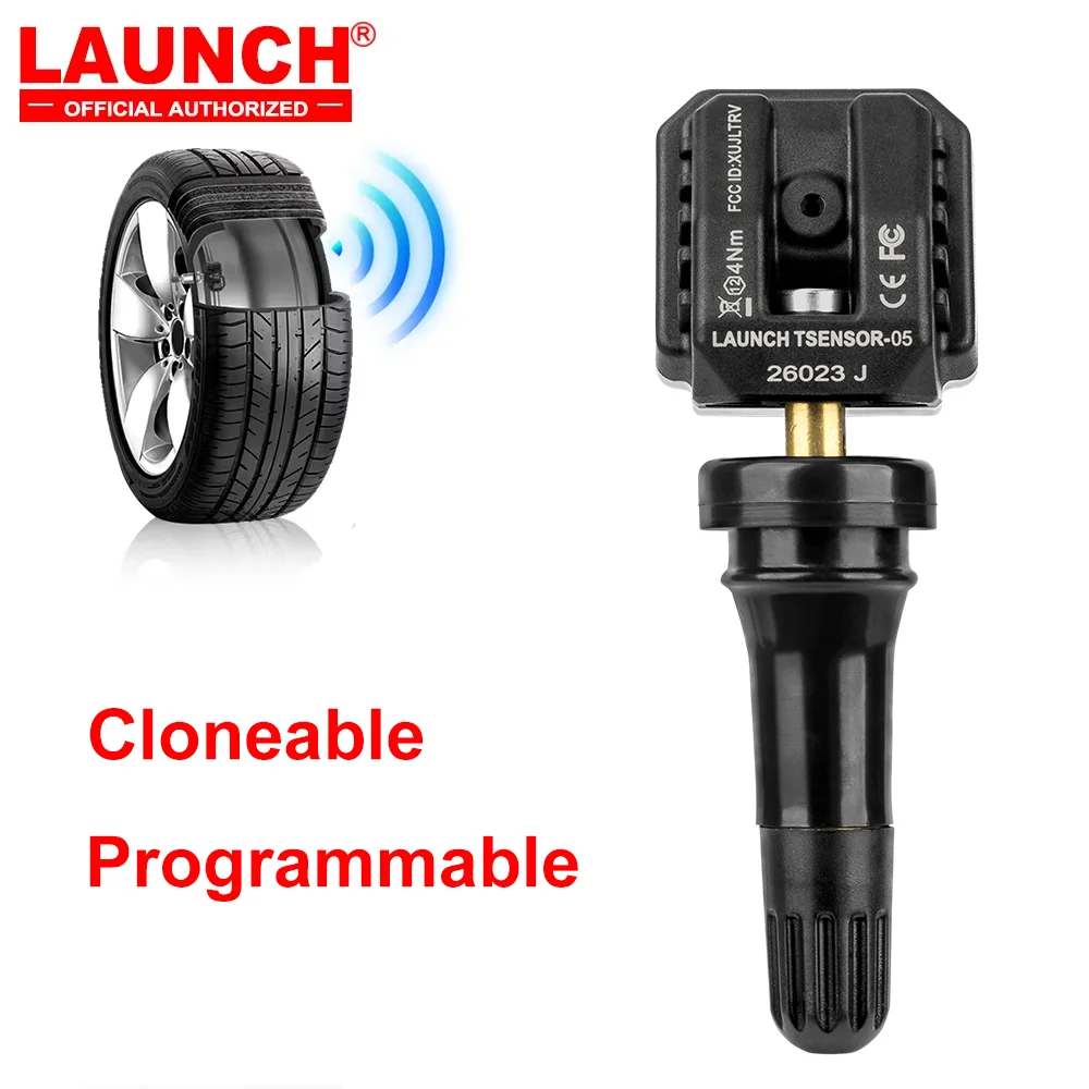 

LAUNCH RF-SENSOR-LTR05 315MHz 433MHz Adjustable Programmable TPMS Sensor Tire Pressure Monitoring Sensor Programming