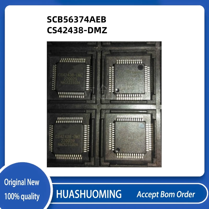 2pcs/lot SCB56374AEB  CS42438-DMZ   QFP52 1L60W