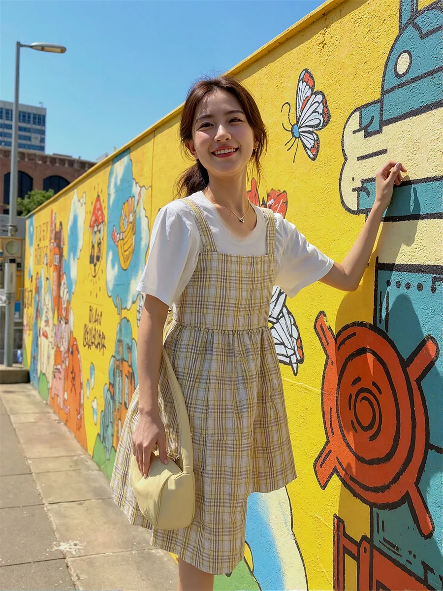 Abiti casual e da giorno da donna dritti autunnali Boho Bohemian stile preppy coreano europeo americano cinese etnico esotico alto