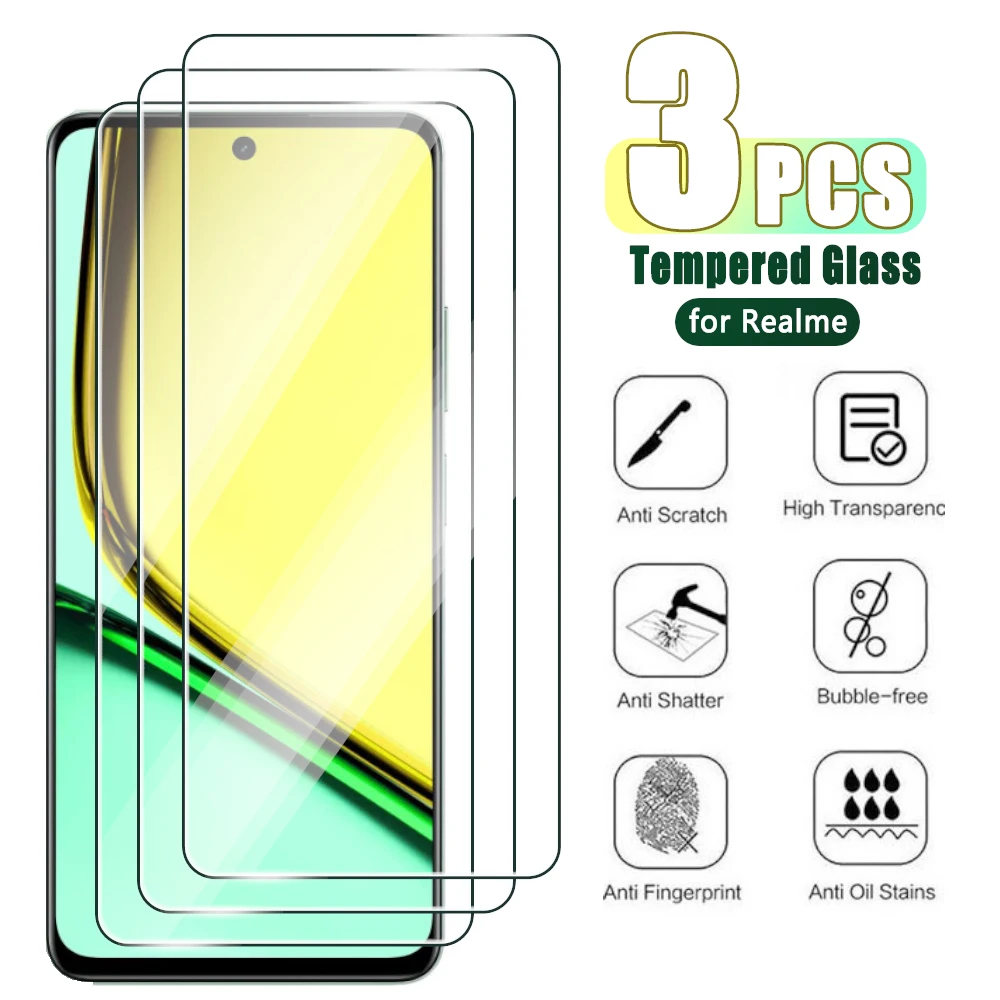 3PCS Tempered Glass…