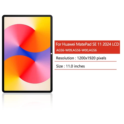 Imagen 2 del producto Pantalla LCD de 11 pulgadas para Huawei MatePad SE 2024, digitalizador de pantalla táctil AGS6-W09 AGS6-W00 AGS6, repuesto de pantalla
