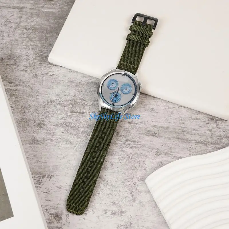 

E65E Soft Comfortable Nylon Watch Straps Multiple Size Option Stainless Steel Buckle