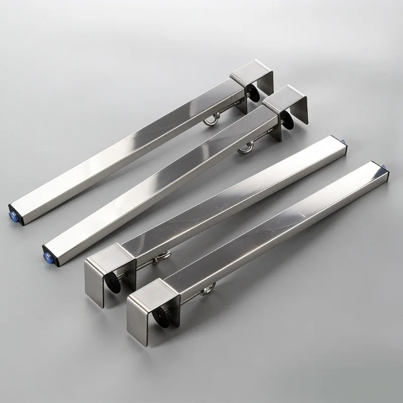 Removable non-punching stainless steel  leg bracket F clip frame foot DIY coffee table desk tea table foot